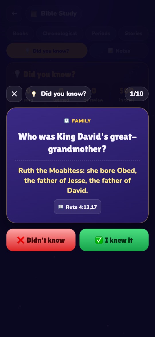 Did you know? fact card